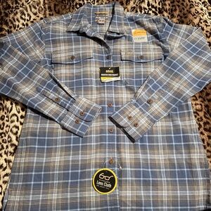 Ariat Navy Plaid Rebar Shirt